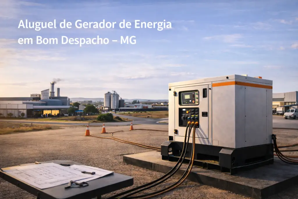 Aluguel de Gerador de Energia em Bom Despacho – MG