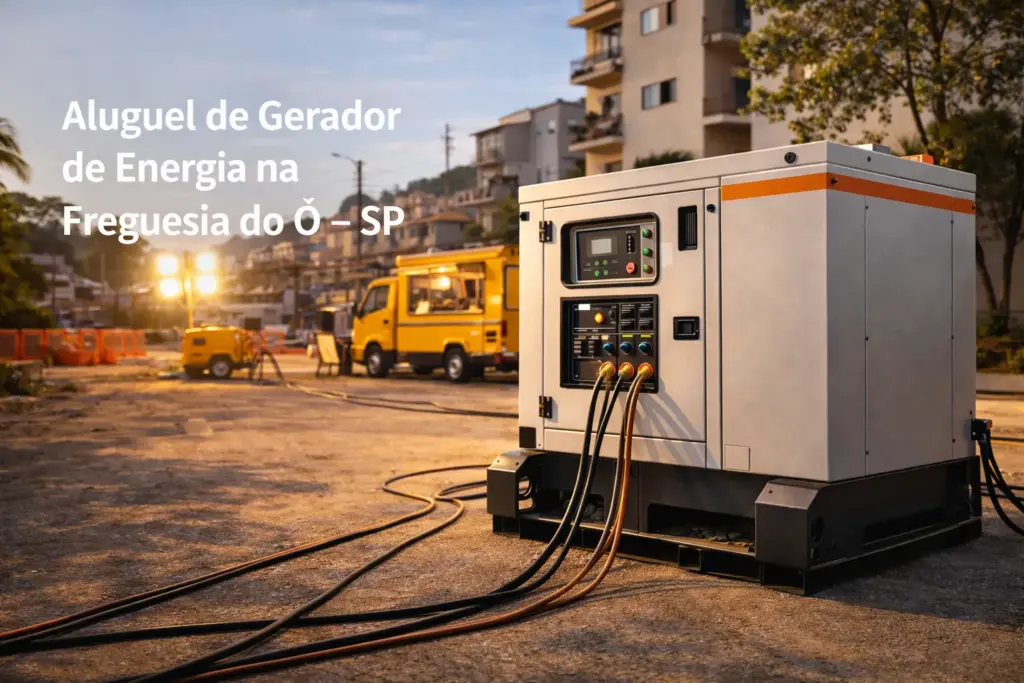 Aluguel de Gerador de Energia na Freguesia do Ó – SP