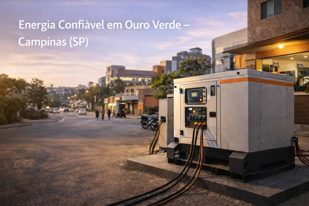 Aluguel de Gerador de Energia no Ouro Verde de Campinas