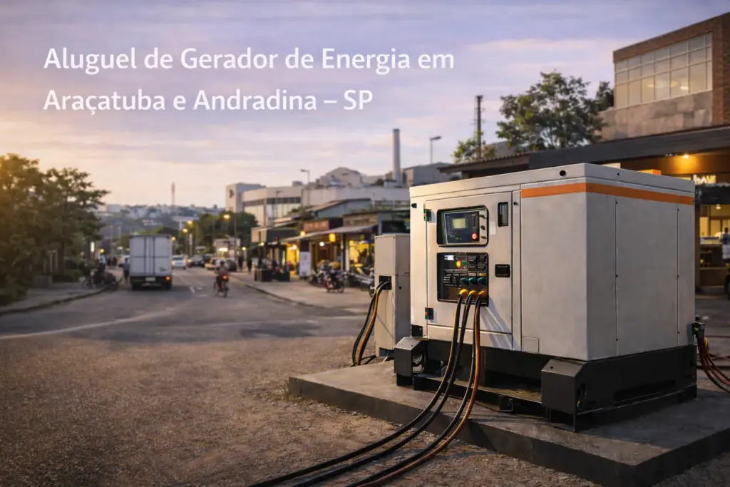Aluguel de Gerador de Energia – Araçatuba e Andradina (SP)