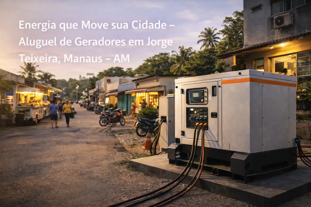 Aluguel de Gerador de Energia – Manaus (Jorge Teixeira) – AM