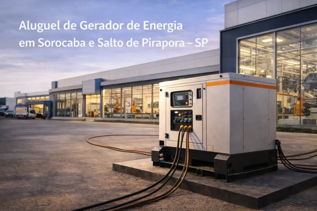 Aluguel de Gerador de Energia – Sorocaba e Salto de Pirapora (SP)