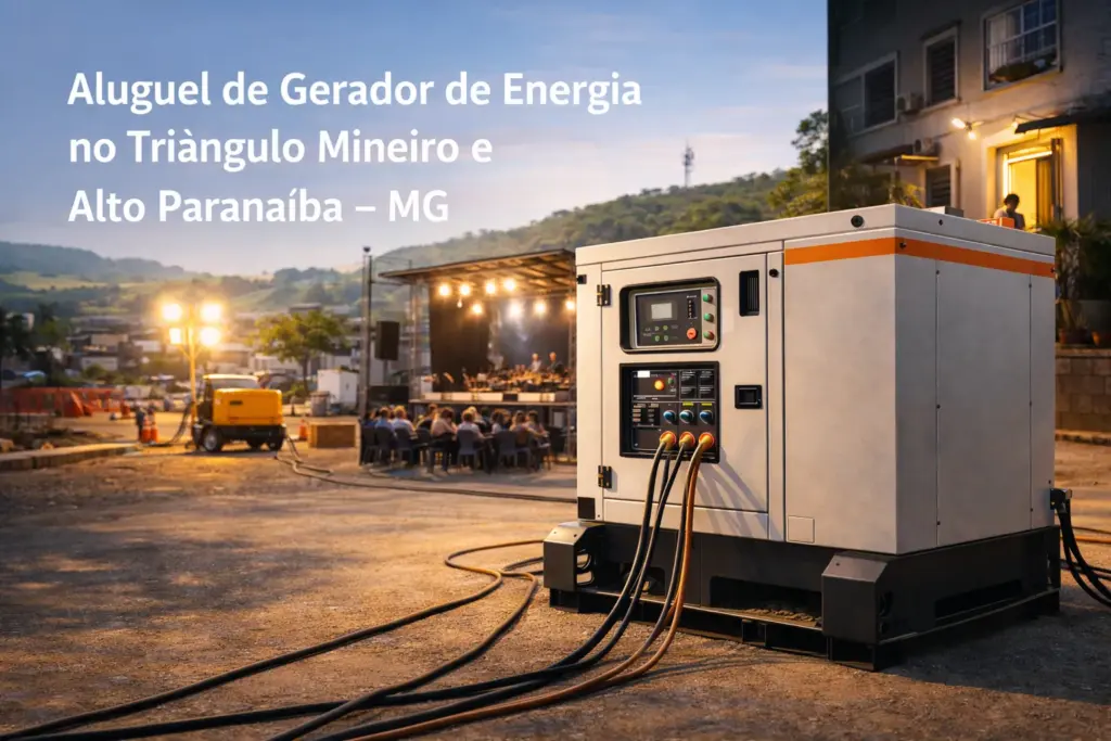 Aluguel de Gerador de Energia – Triângulo Mineiro e Alto Paranaíba (MG)
